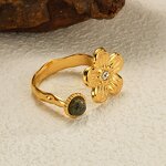 Flower Ring Factory - Devil Eye Open Adjustable Ring