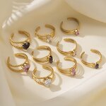 Stainless Steel Ring Manufacturer - OEM Gold Plated Heart Ring