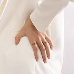 Stainless Steel Ring Manufacturer - OEM Gold Plated Heart Ring