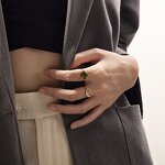 Adjustable Ring Manufacturer - Gold Plated Resin Ring