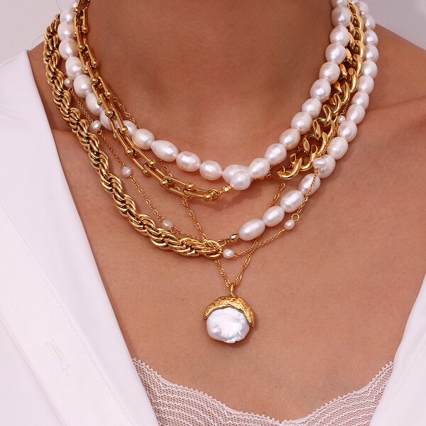 Flower Jewelry Set Factory - Pearl Open Adjustable Ring Set