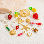 Cartoon Pendant Supplier - Strawberry Heart Enamel Pendant