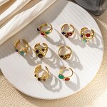 Gemstone Ring Factory - Open Ring with Natural Stone