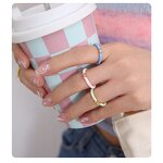 Open Finger Ring Supplier - Colorful Zircon Enamel Ring