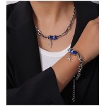 Diamond Jewelry Set Factory - Colorful Charms Chain Set