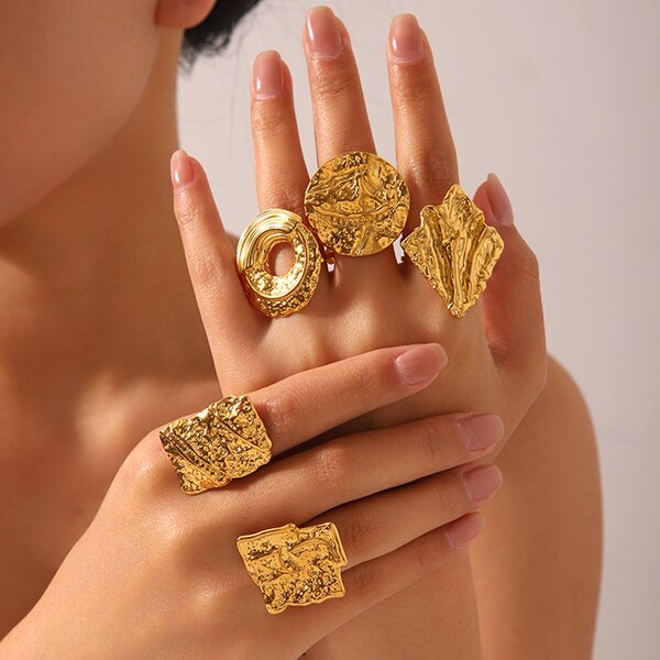 Chunky Ring Factory - Exaggerated Geometric Opening Ring