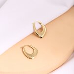 Hoop Earrings Factory - OEM Gold Plated Geometric Earrings