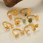 Flower Ring Factory - Devil Eye Open Adjustable Ring