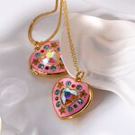 Hidden Camera Necklace Factory - Love Heart Charm Chain Necklace