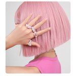 Adjustable Ring Factory - Oil Drip Enamel Y2K Ring