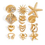 Open Ring Manufacturer - Starfish Shell Ocean Jewelry