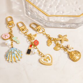 Seashell Pendant Supplier - DIY Conch Zircon Charm