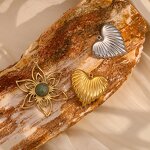 Punk Pendant Factory - Angel Key Heart Pearl Charms