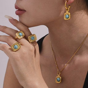 Double Layer Necklace Factory - Bead Crystal Stone Necklace