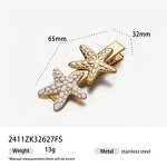 Hair Clip Supplier - Enamel Shell Starfish Hair Clip