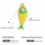 Enamel Pendant Manufacturer - Oil Dripping Zircon Charms