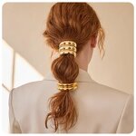 Hair Ties Supplier - Gold Plated Geometric Hair Bands