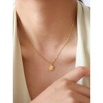Choker Necklace Manufacturer - Heart Sun Coin Pendant
