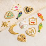 Enamel Pendant Manufacturer - Oil Dripping Zircon Charms