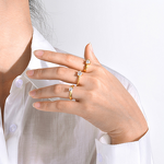 Hollow Earrings Supplier - Retro Flower Gold Earrings