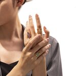 Fashion Ring Supplier - Colorful Stone Heart Ring