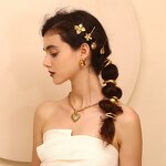 Hair Ties Factory - Gold Plated Metal Rubber Hair Bands