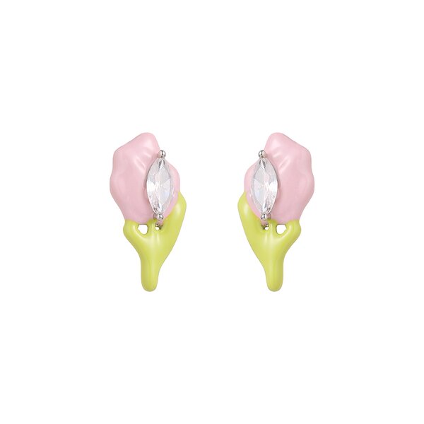 Stud Earrings Manufacturer - Custom Flower Enamel Earrings