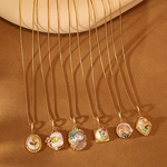 Pearl Necklace Manufacturer - Monet Garden Oil Drip Necklace