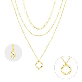 Paperclip Necklace Manufacturer - O Round Wave Choker