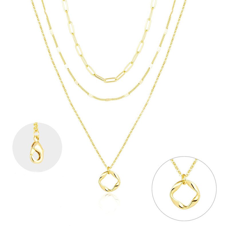 Paperclip Necklace Manufacturer - O Round Wave Choker