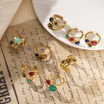 Gemstone Ring Factory - Open Ring with Natural Stone