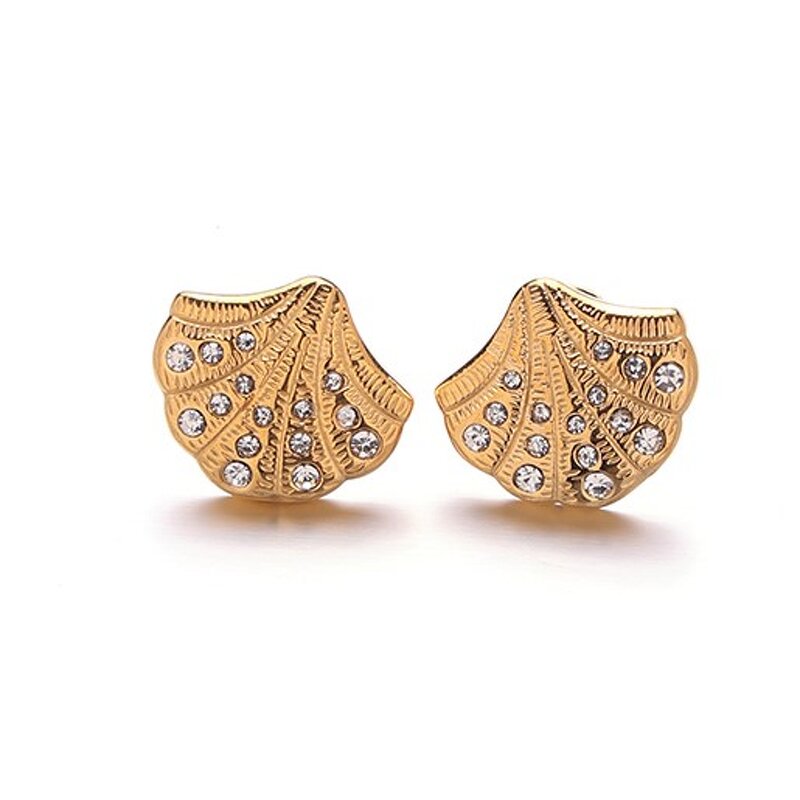 Shell Stud Earrings Factory - Gold Plated Beach Earrings