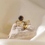 Tiger Eye Ring Manufacturer - Gold Plated Irregular Ring