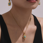 Double Layer Necklace Factory - Bead Crystal Stone Necklace