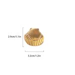 Beach Earrings Supplier - Waterproof Texture Shell Earrings