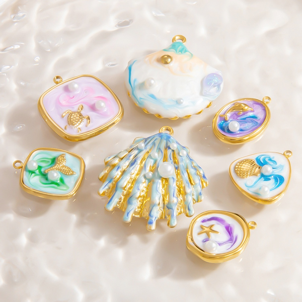 DIY Jewelry Pendant Manufacturer - Gold Plated Pearl Pendants