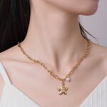 Pendant Necklace Factory - Ocean Starfish Pearl Necklace