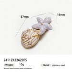 Hair Clip Supplier - Enamel Shell Starfish Hair Clip