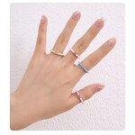 Open Finger Ring Supplier - Colorful Zircon Enamel Ring