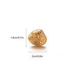 Shell Stud Earrings Manufacturer - Textured Metal Earrings