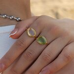 Adjustable Ring Manufacturer - Gold Plated Resin Ring