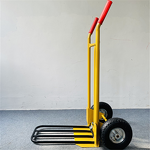 Steel Handcart Manufacturer - Tiger Cart Double-Wheel Heavy Duty with Fork Construction