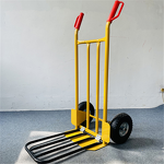 Steel Handcart Manufacturer - Tiger Cart Double-Wheel Heavy Duty with Fork Construction