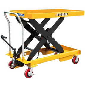Manual Lift Table Manufacturer - Dual Oil Pump 4 Wheels