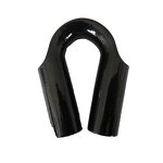Wire Rope Thimble Manufacturer - 12mm Black Coated Tube Thimble
