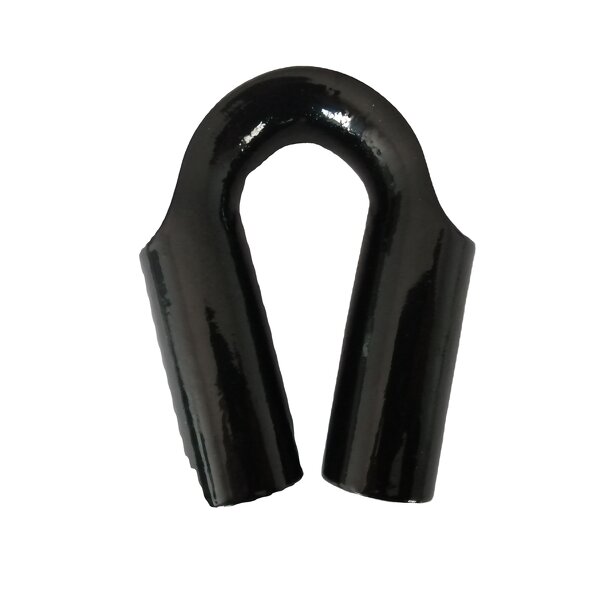 Wire Rope Thimble Manufacturer - 12mm Black Coated Tube Thimble