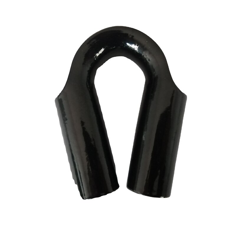 Wire Rope Thimble Manufacturer - 12mm Black Coated Tube Thimble