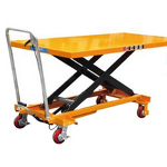 Manual Lift Table Manufacturer - Dual Oil Pump 4 Wheels