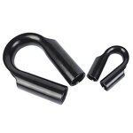 Wire Rope Thimble Manufacturer - 12mm Black Coated Tube Thimble
