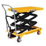 Scissor Lift Table Supplier - 350kg Manual Lift with Rollers
